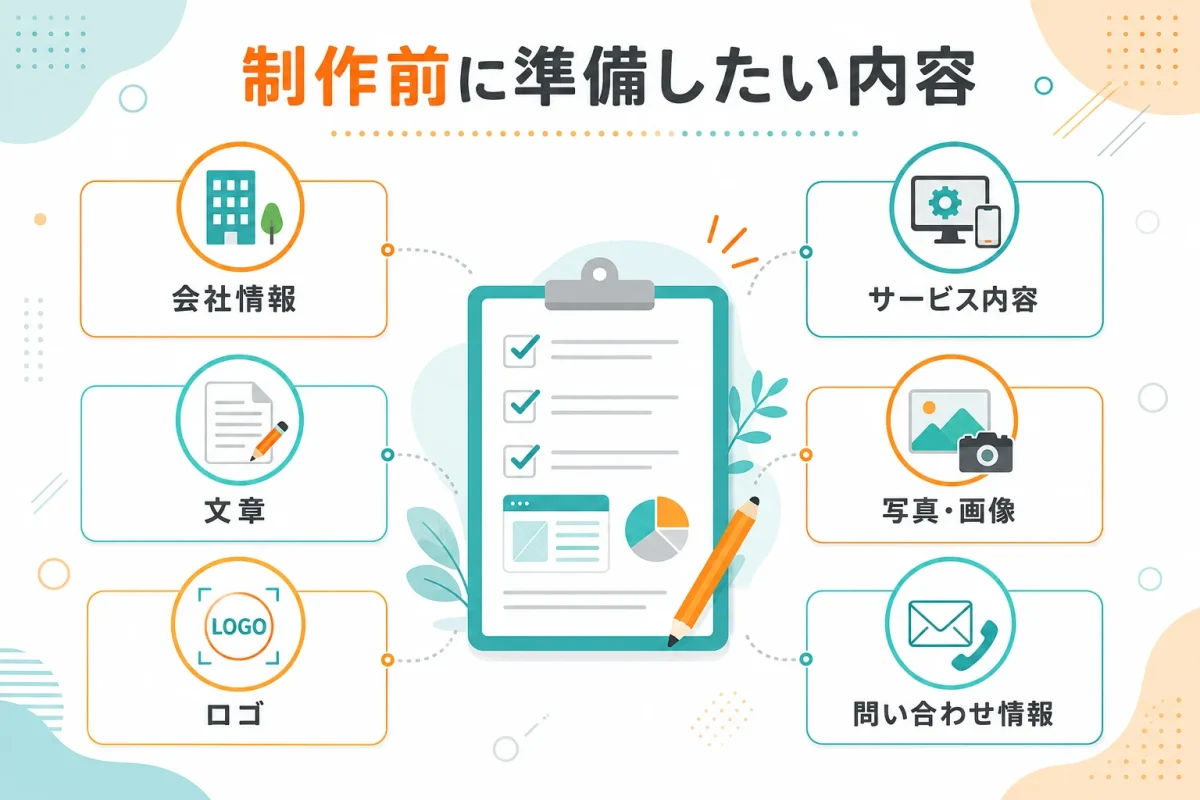 Webサイト制作前に準備する文章や画像などの掲載内容